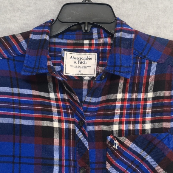 ABERCROMBIE & FITCH Buttery Soft Brushed Cotton Blend Embroidered Logo on Pocket - Picture 3 of 16